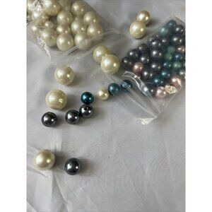 1 lb. bag Various Sized Pearlized Beads For Crafting